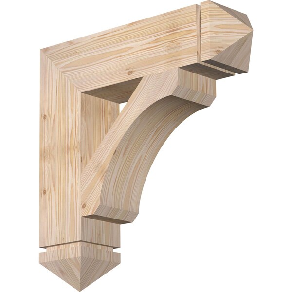Ekena Millwork Legacy Arts & Crafts Smooth Bracket, Douglas Fir, 5 1/2"W x 24"D x 24"H BKT06X24X24LEC03SDF - main